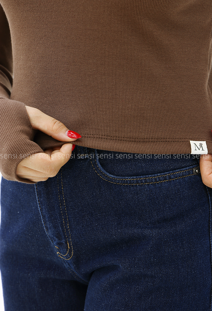 بلوز زنانه یقه ایستاده کبریتی کشی کد1006812